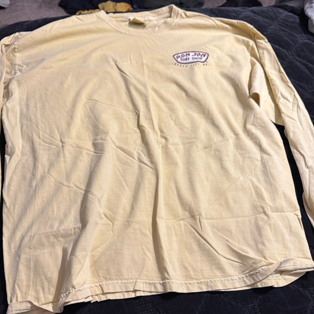 Ron, John, long sleeve T-shirt, and yellow size XXL